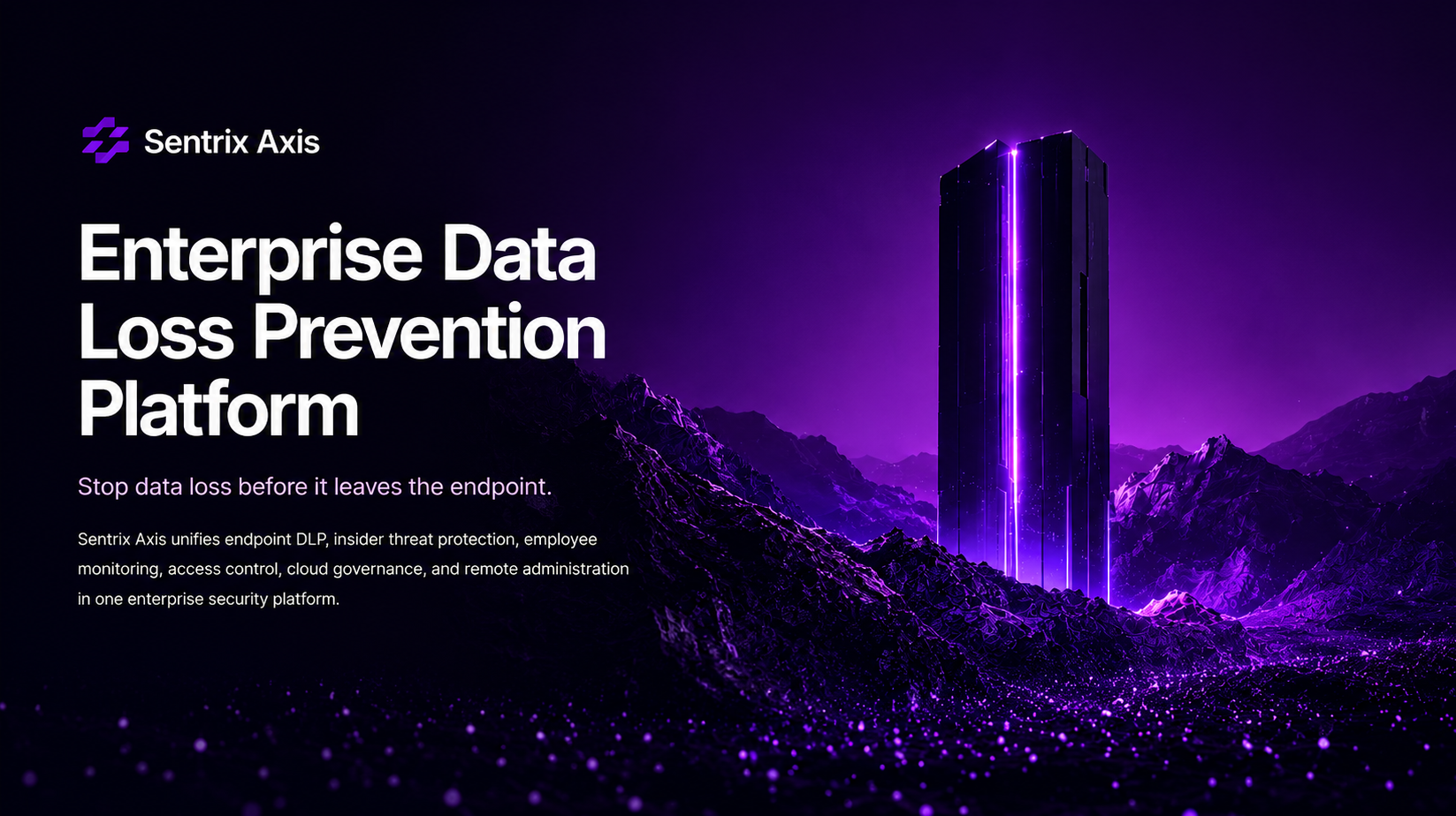 Sentrix Axis data loss prevention platform overview